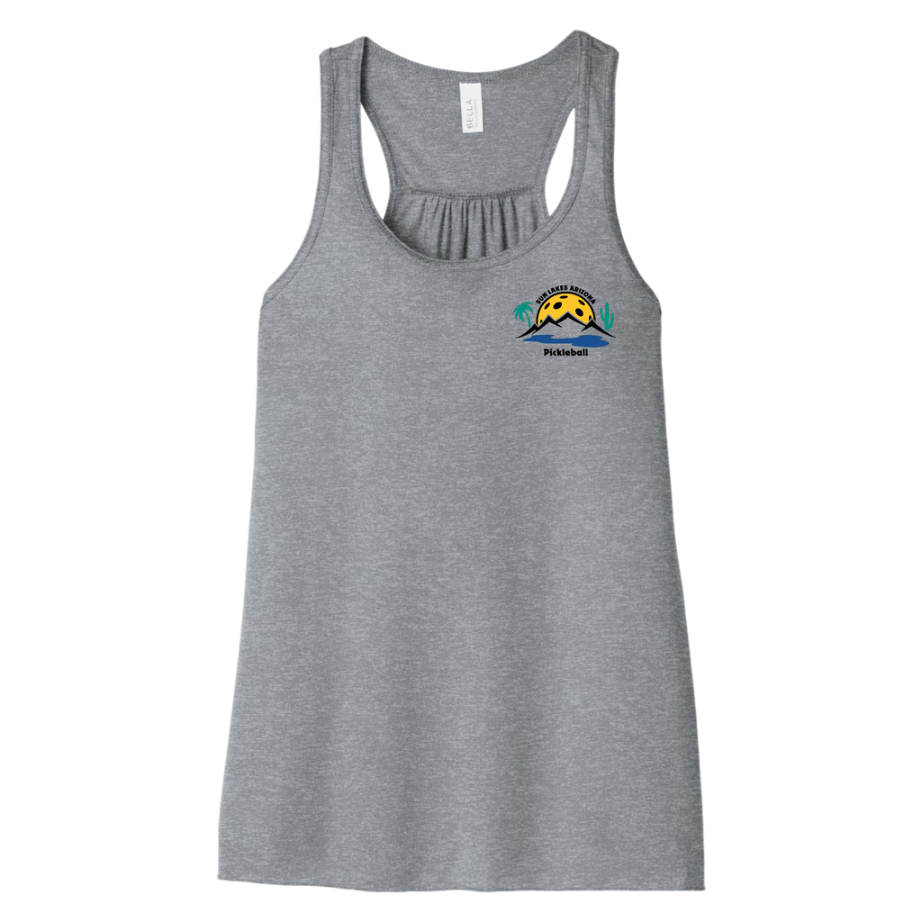 Sun Lakes Womens Flowy Racerbacks Small Logo