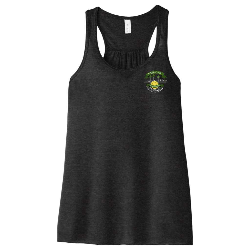 PebbleCreek Womens Flowy Racerbacks Small Main Logo