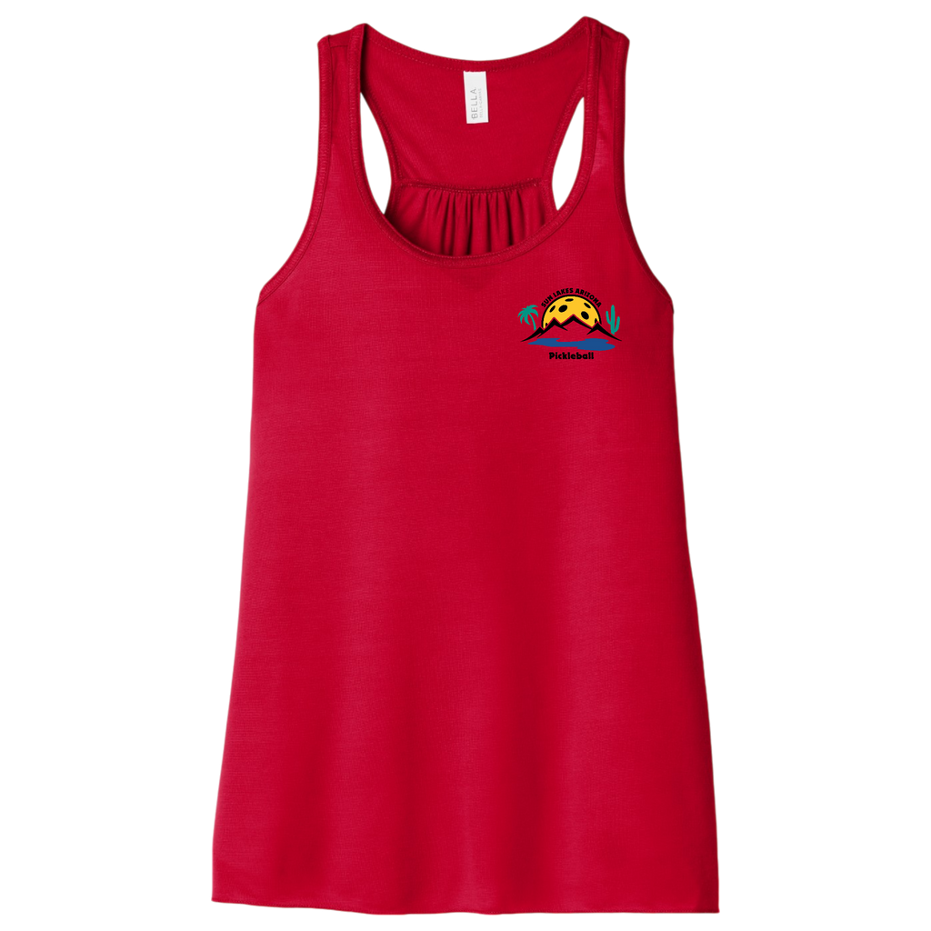 Sun Lakes Womens Flowy Racerbacks Small Logo