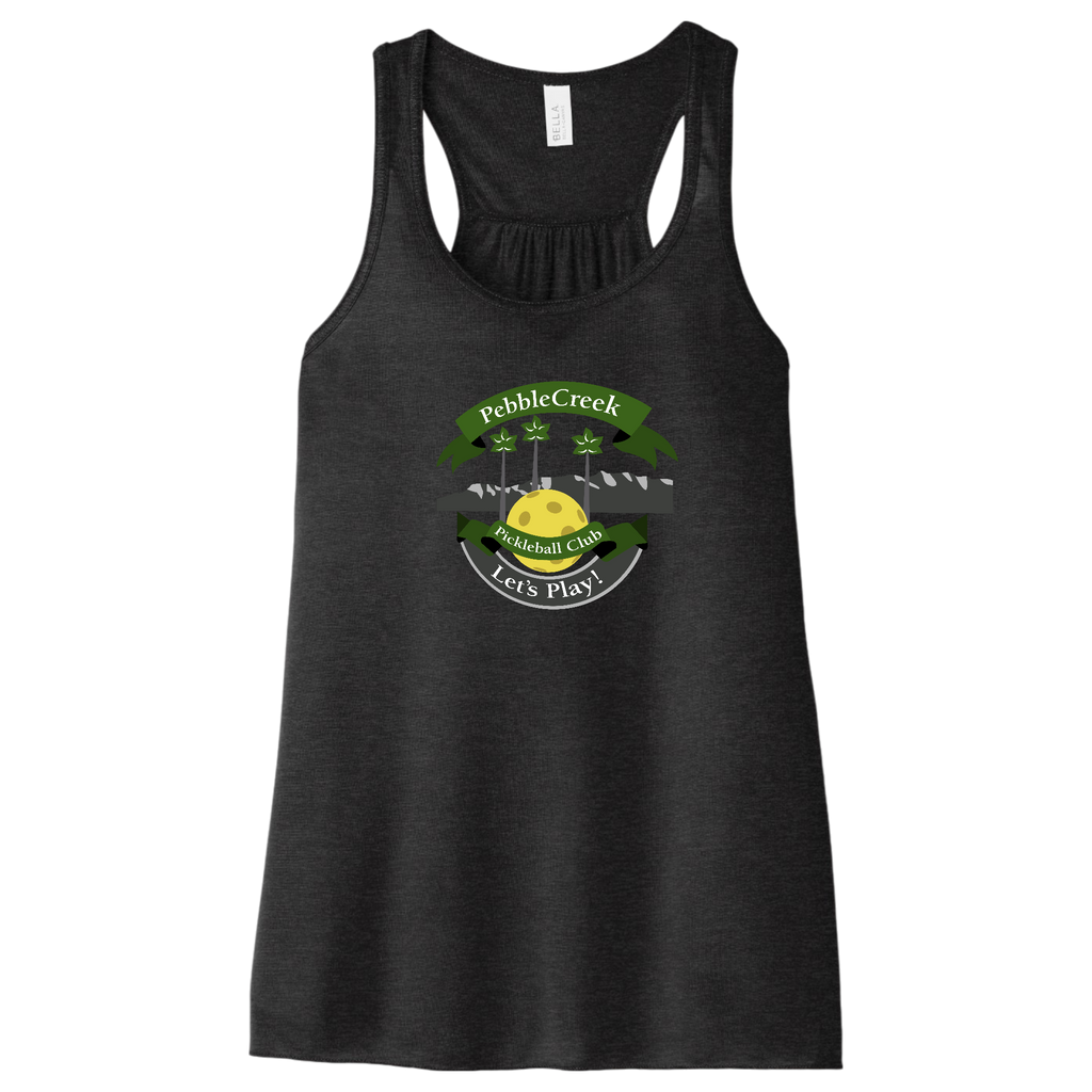 PebbleCreek Womens Flowy Racerbacks Large Main Logo