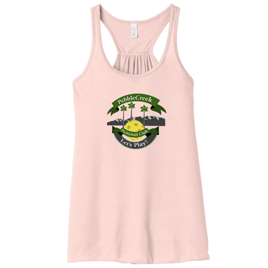 PebbleCreek Womens Flowy Racerbacks Large Main Logo