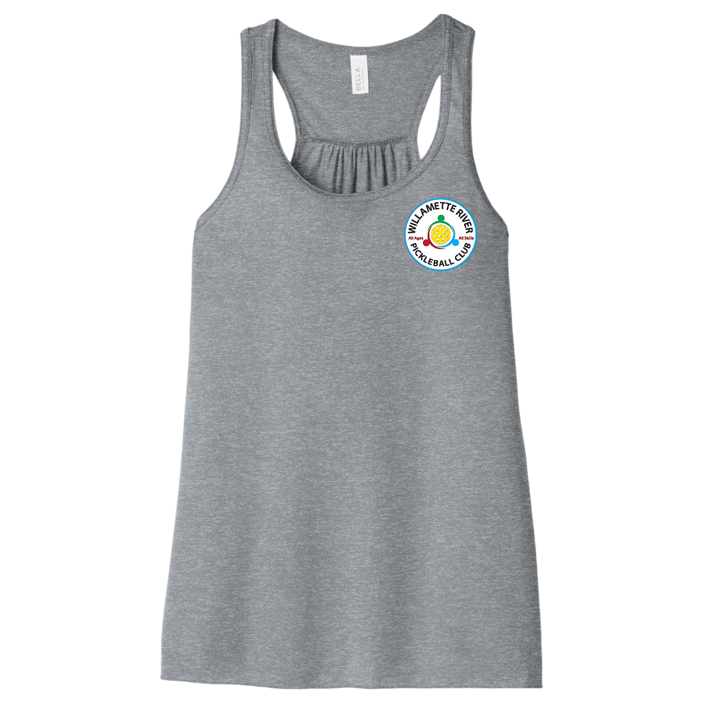 Willamette Womens Flowy Racerback Tank Small Logo