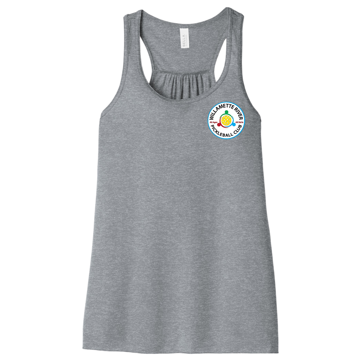 Willamette Womens Flowy Racerback Tank Small Logo