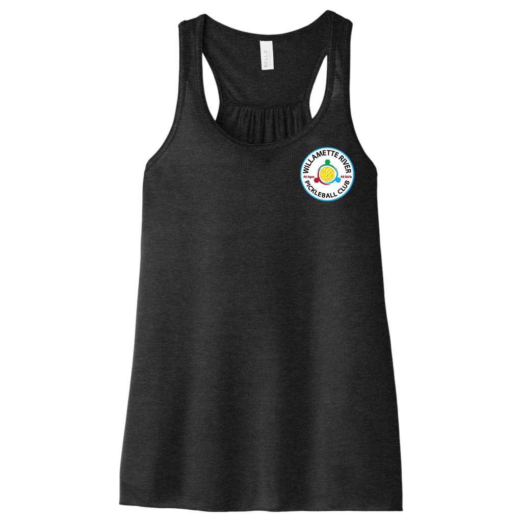 Willamette Womens Flowy Racerback Tank Small Logo