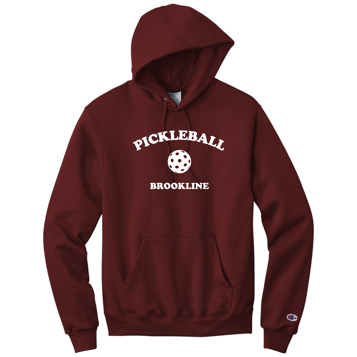 Brookline Unisex Champion Hoodie Large Logo