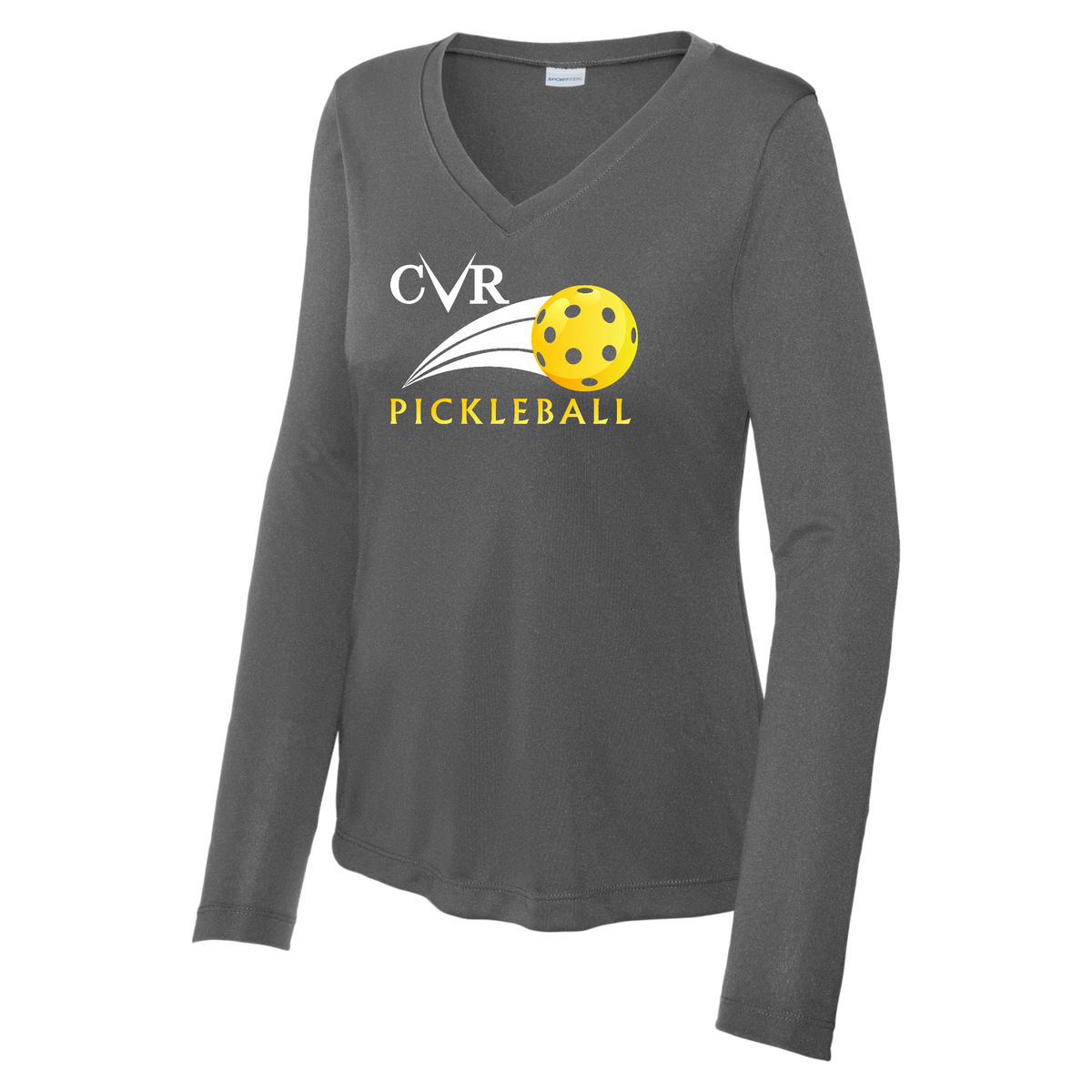 CVR Womens Performance Long Sleeve V Neck Shirt Large Logo
