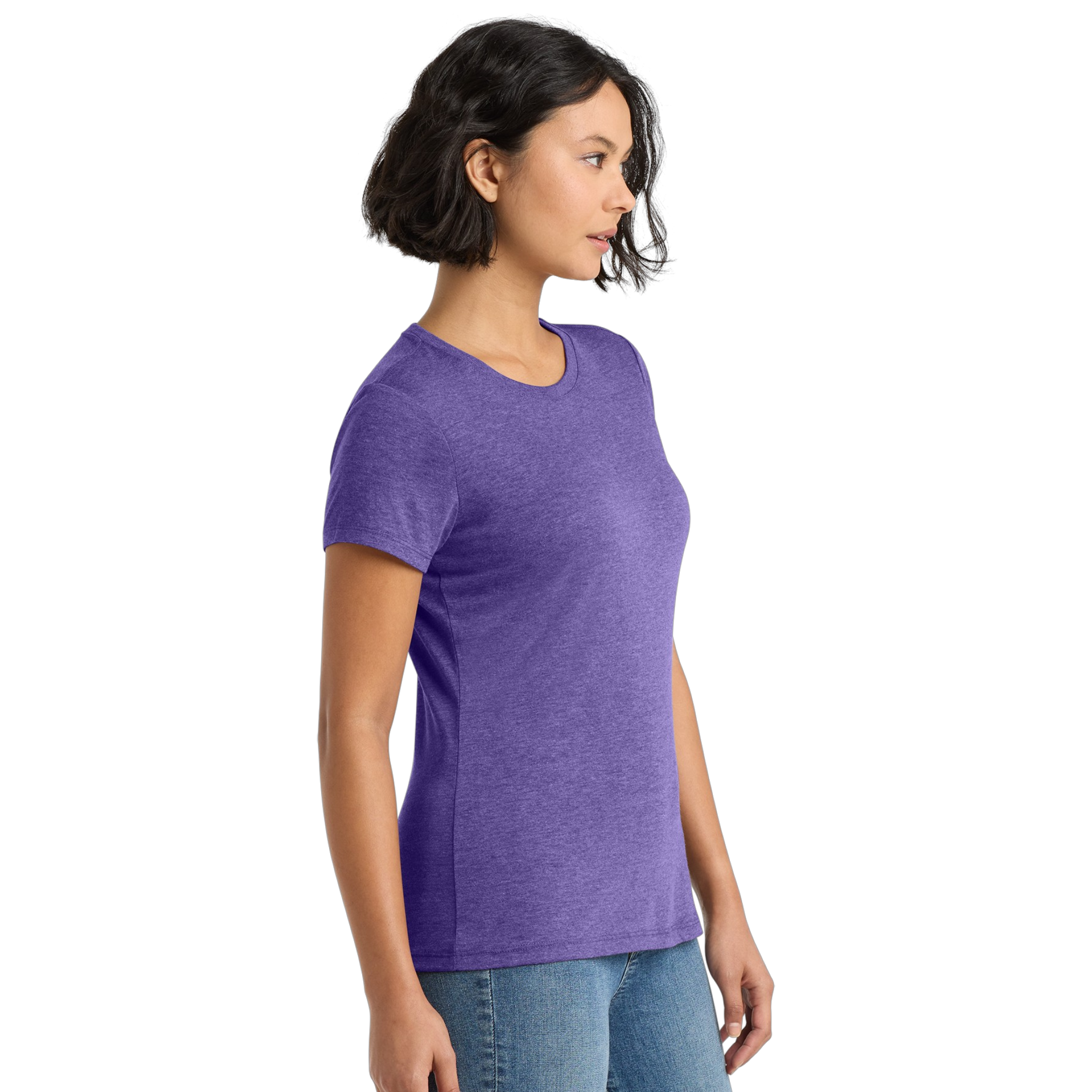 Women's Short Sleeve Crew Neck T-Shirt Large Logo