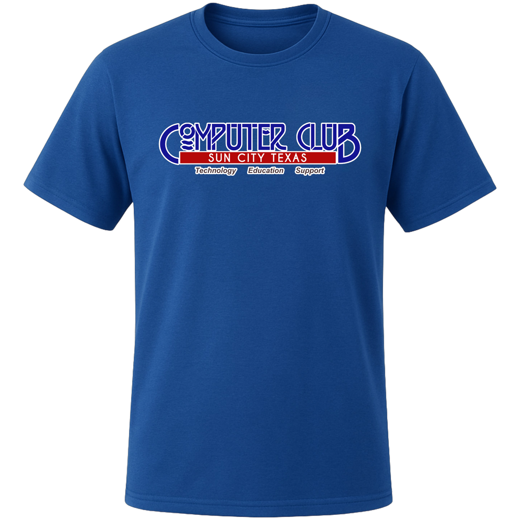 Computing Club Men's Short Sleeve T-Shirt Large Logo