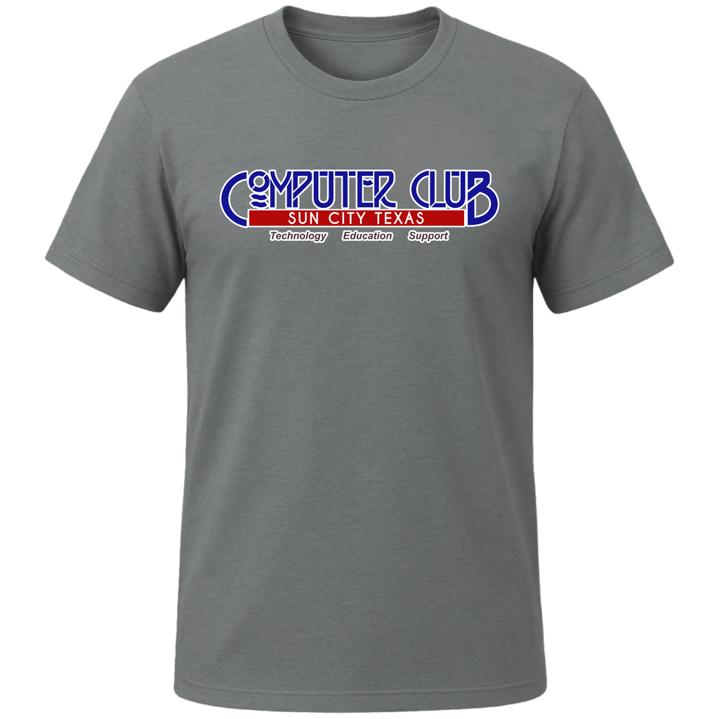 Computing Club Men's Short Sleeve T-Shirt Large Logo
