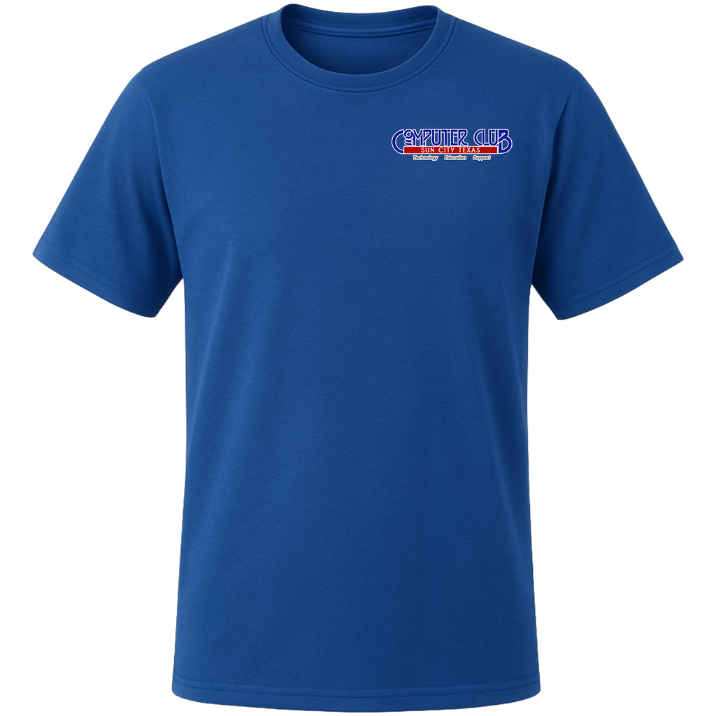 Computer Club Men's Short Sleeve T-Shirt Small Logo