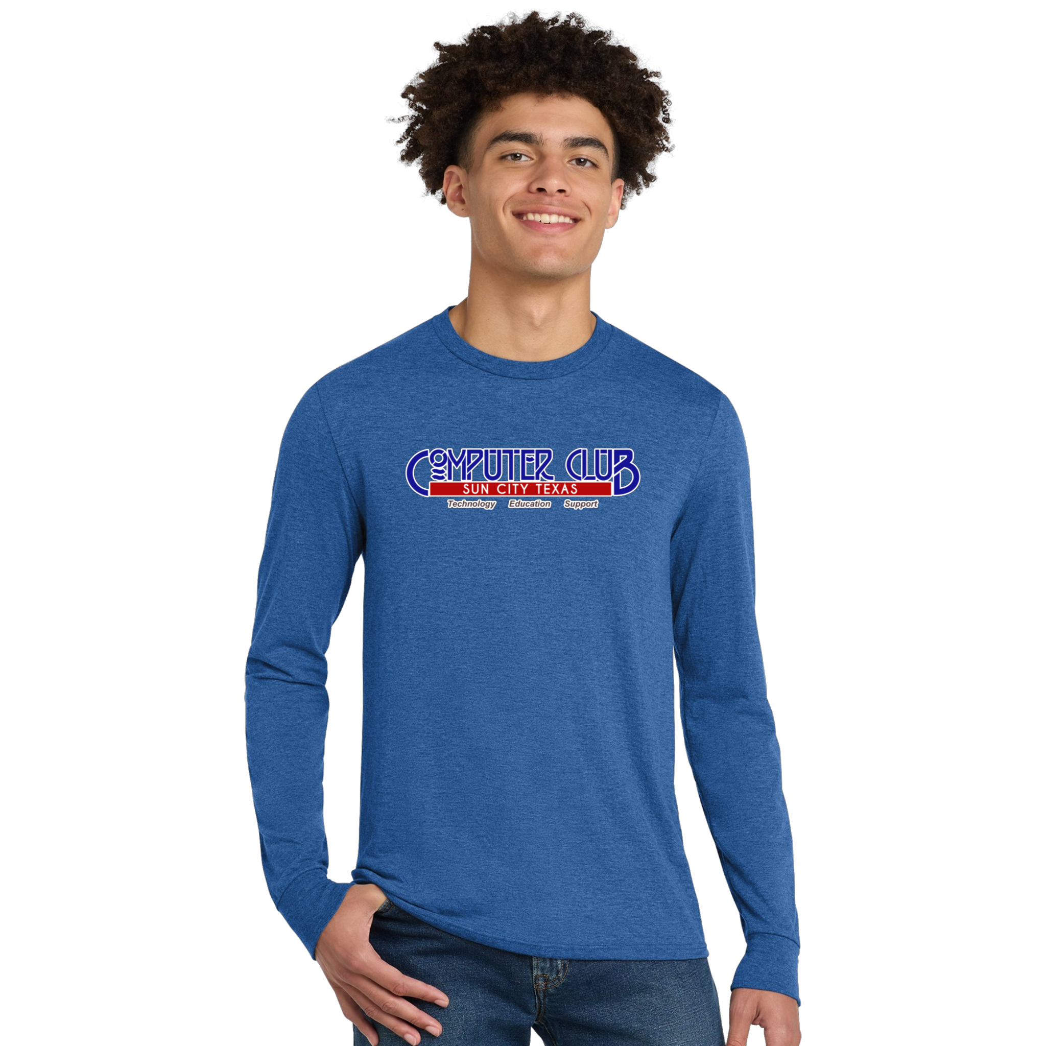 Computing Club Men's Long Sleeve T-Shirt Large Logo