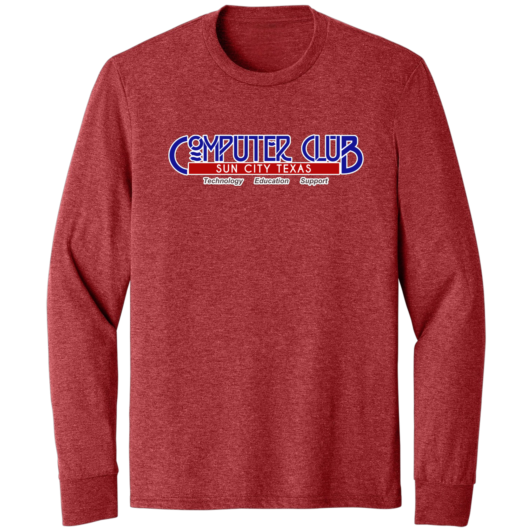 Computing Club Men's Long Sleeve T-Shirt Large Logo