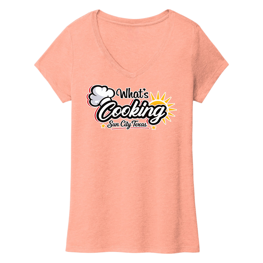 Women's V-Neck T-Shirt Large Logo
