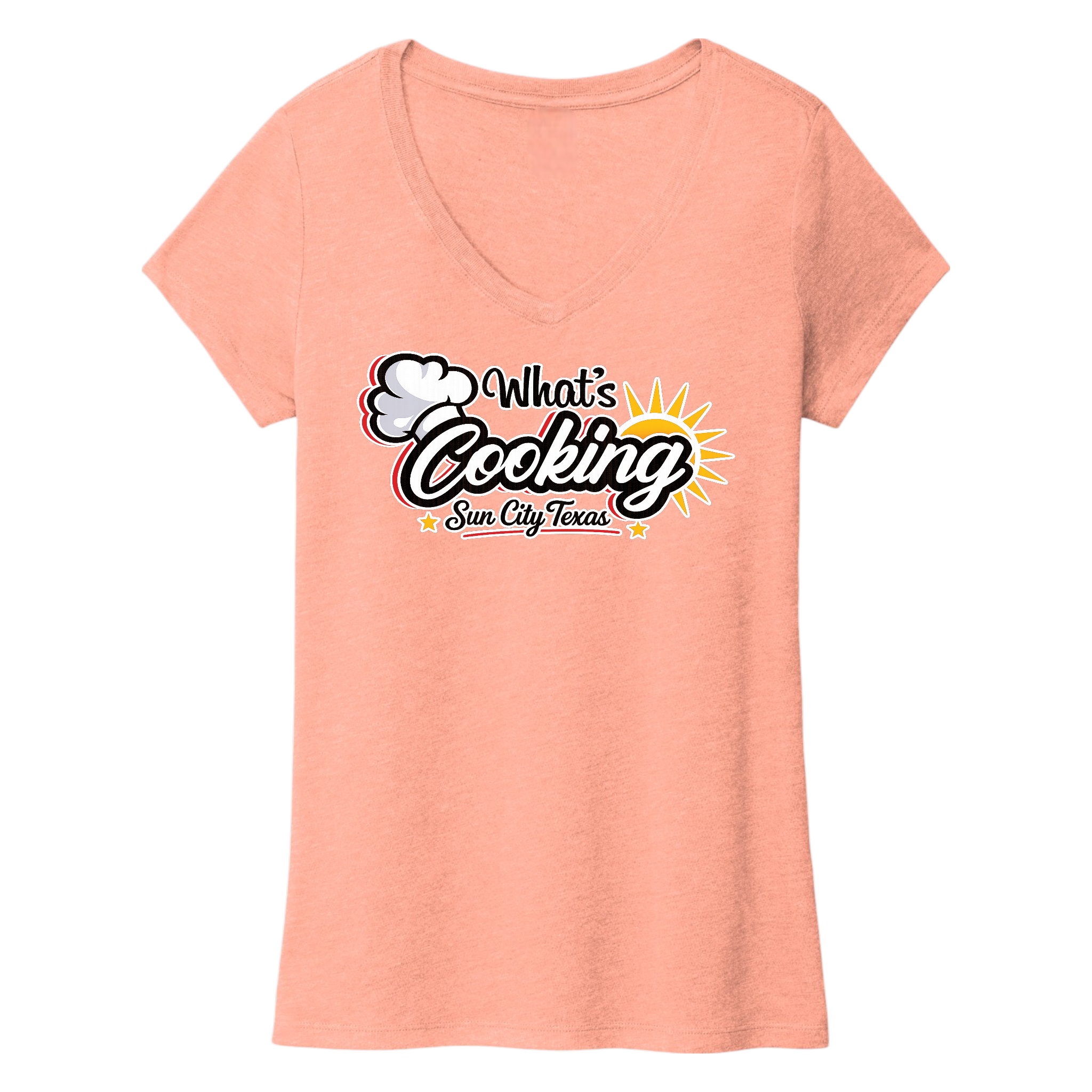 Women's V-Neck T-Shirt Large Logo