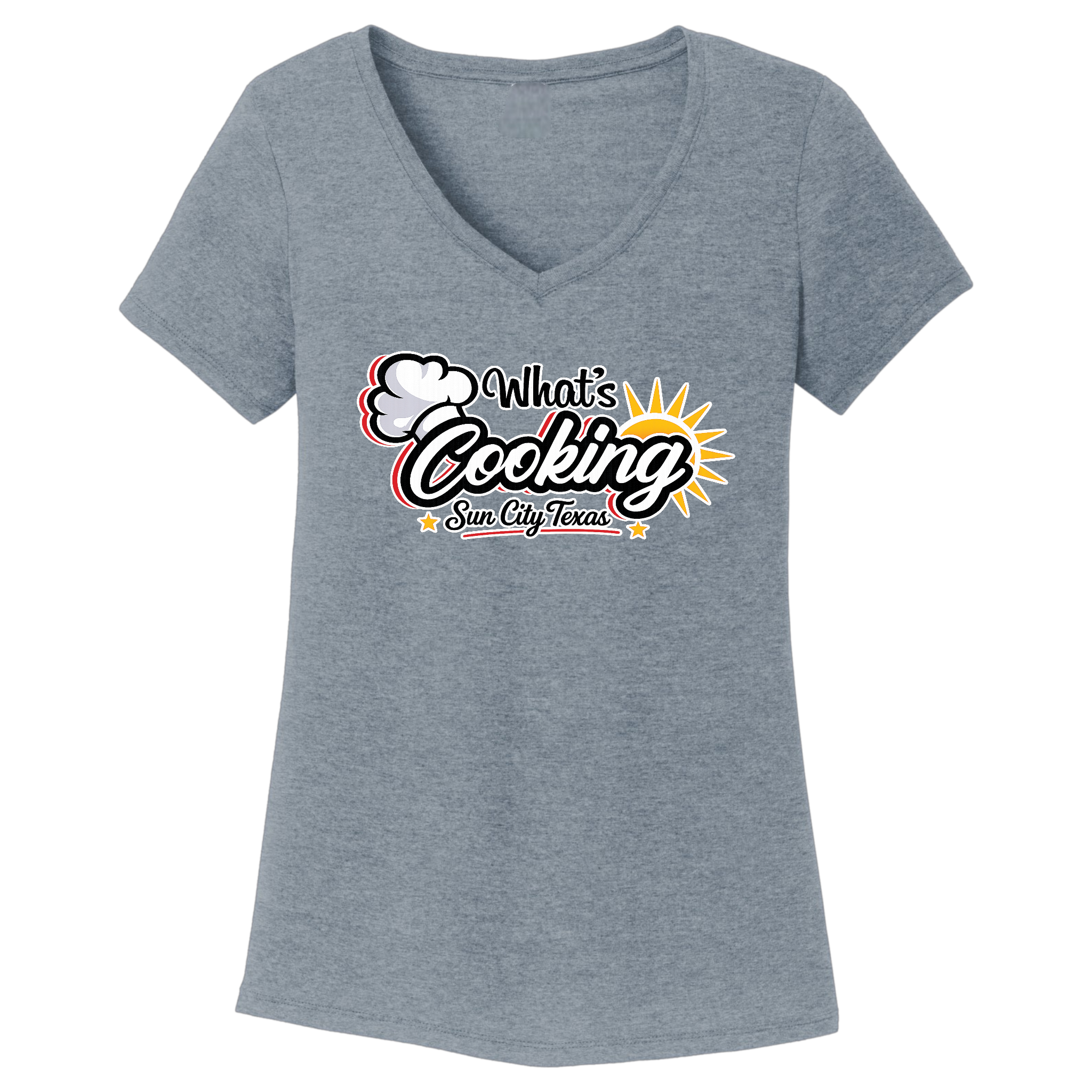 Women's V-Neck T-Shirt Large Logo