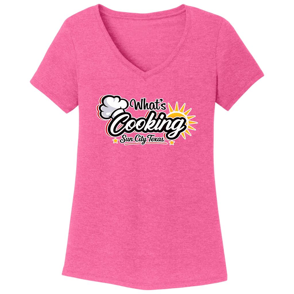 Women's V-Neck T-Shirt Large Logo