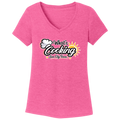 Women's V-Neck T-Shirt Large Logo