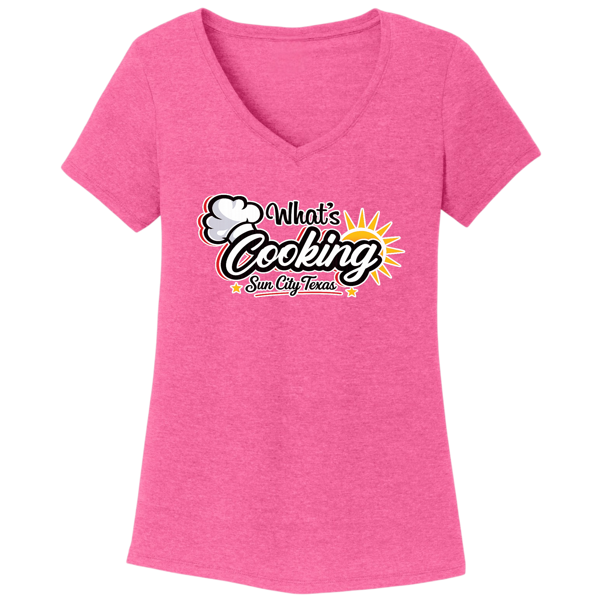 Women's V-Neck T-Shirt Large Logo