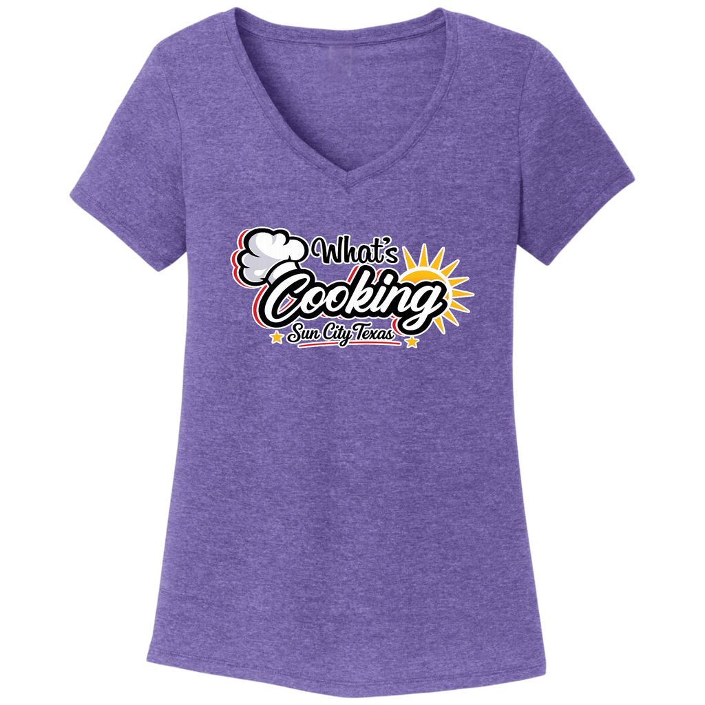 Women's V-Neck T-Shirt Large Logo
