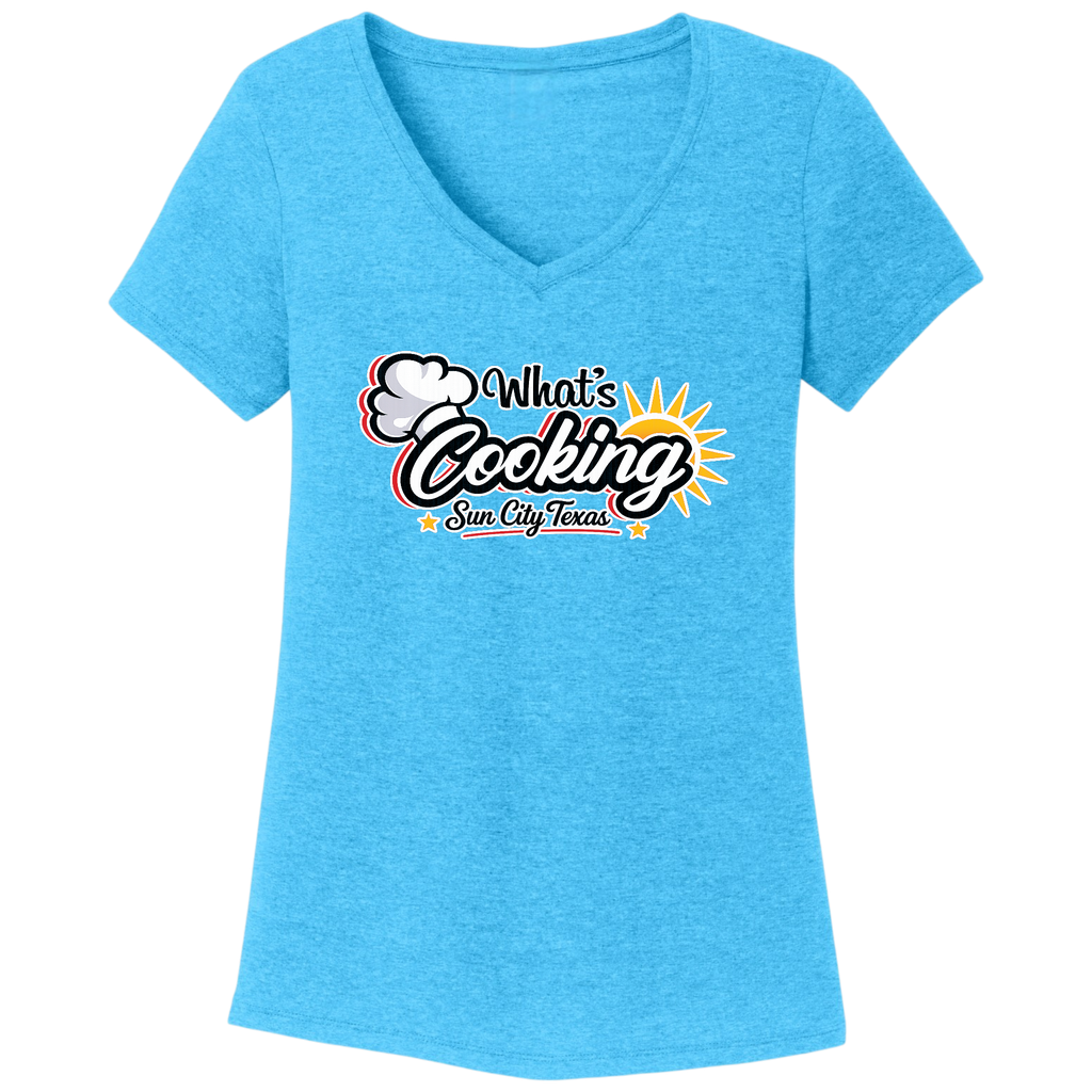 Women's V-Neck T-Shirt Large Logo