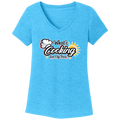 Women's V-Neck T-Shirt Large Logo