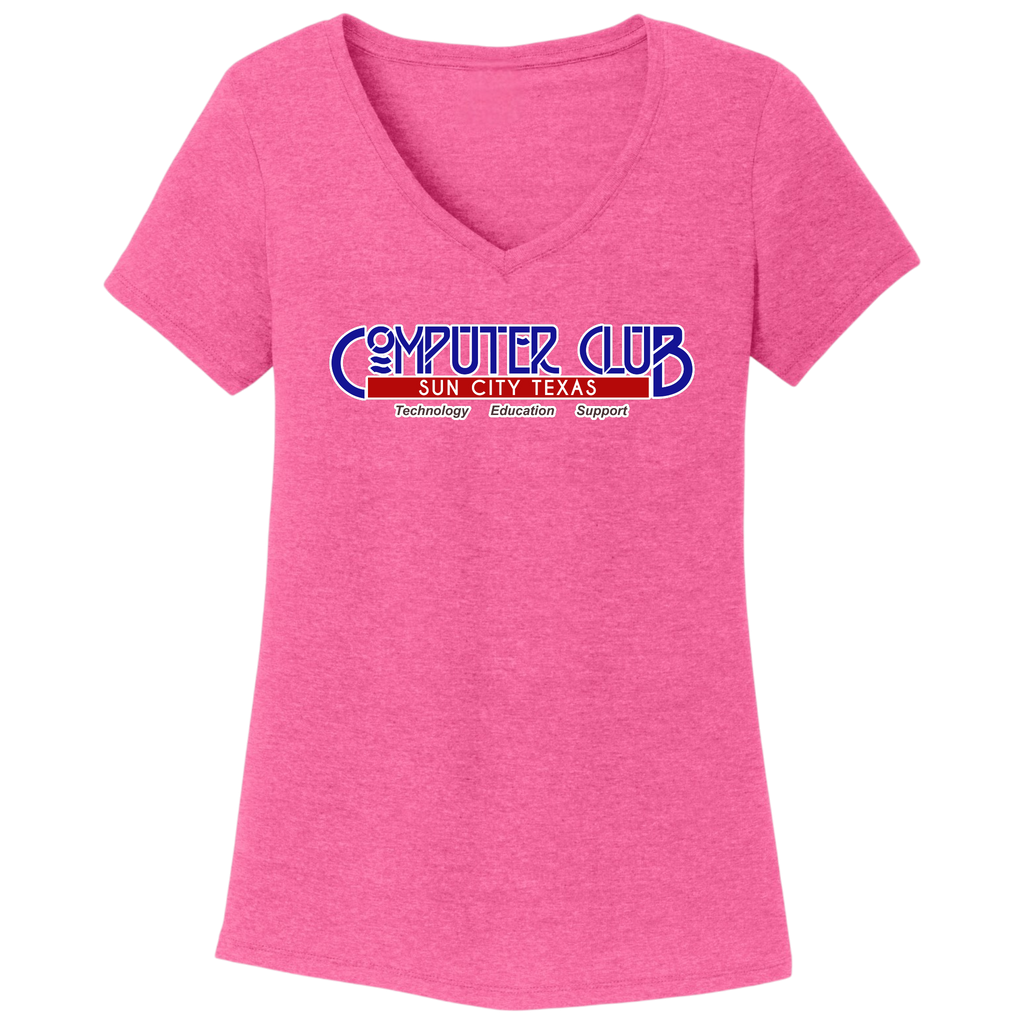 Computer Club Women's V-Neck T-Shirt Large Logo