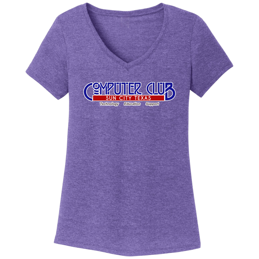 Computer Club Women's V-Neck T-Shirt Large Logo