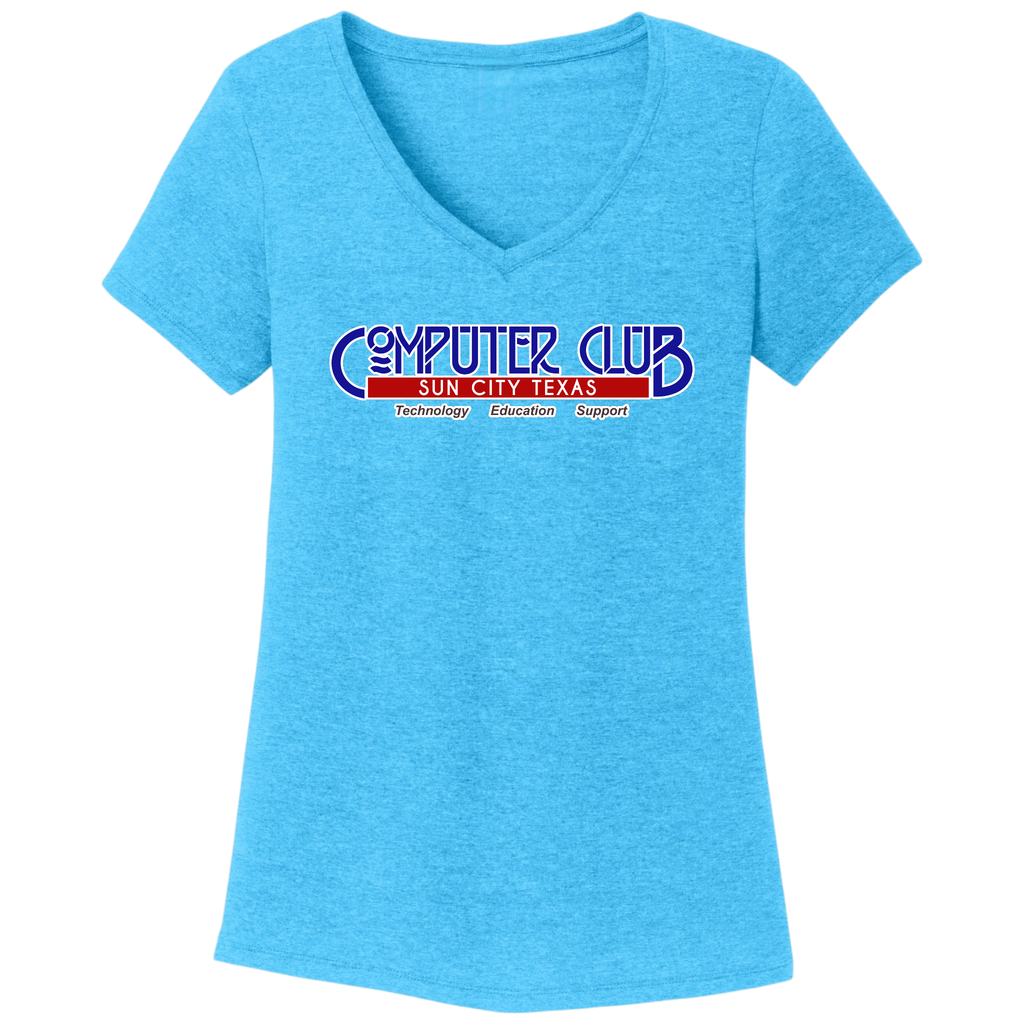 Computer Club Women's V-Neck T-Shirt Large Logo