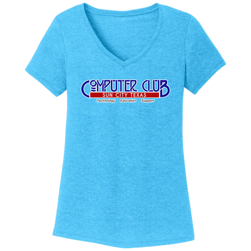 Computer Club Women's V-Neck T-Shirt Large Logo