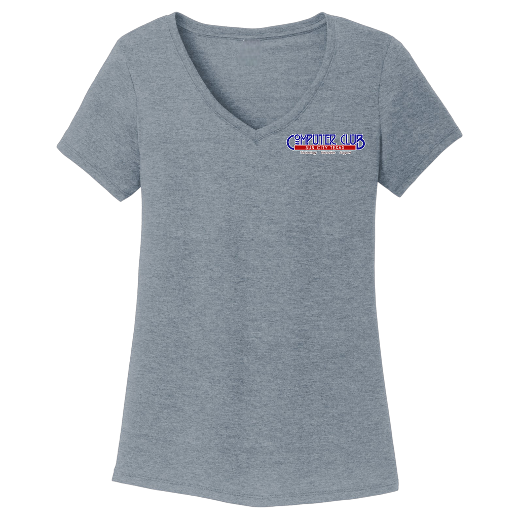 Computer Club Women's V-Neck T-Shirt Small Logo