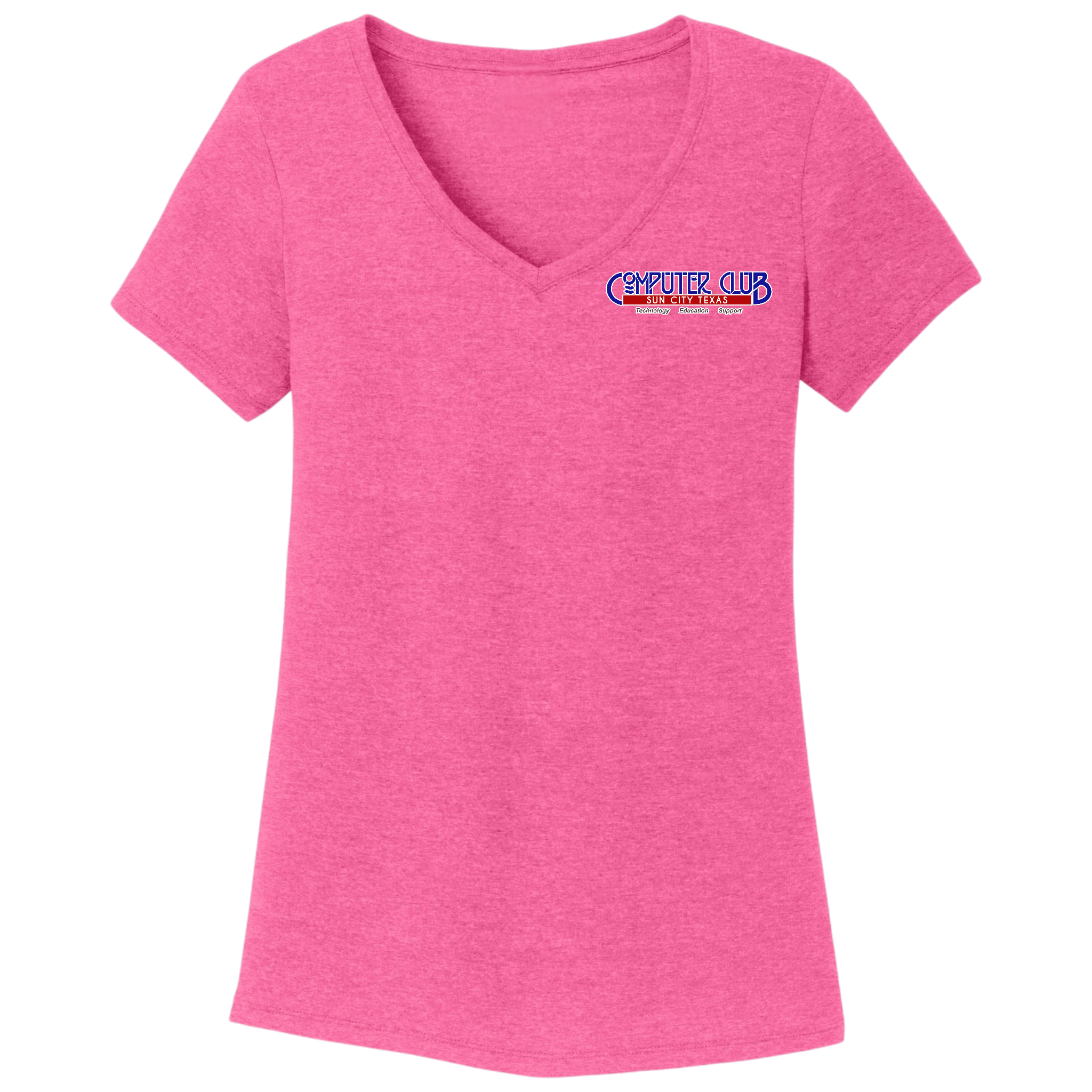 Computer Club Women's V-Neck T-Shirt Small Logo