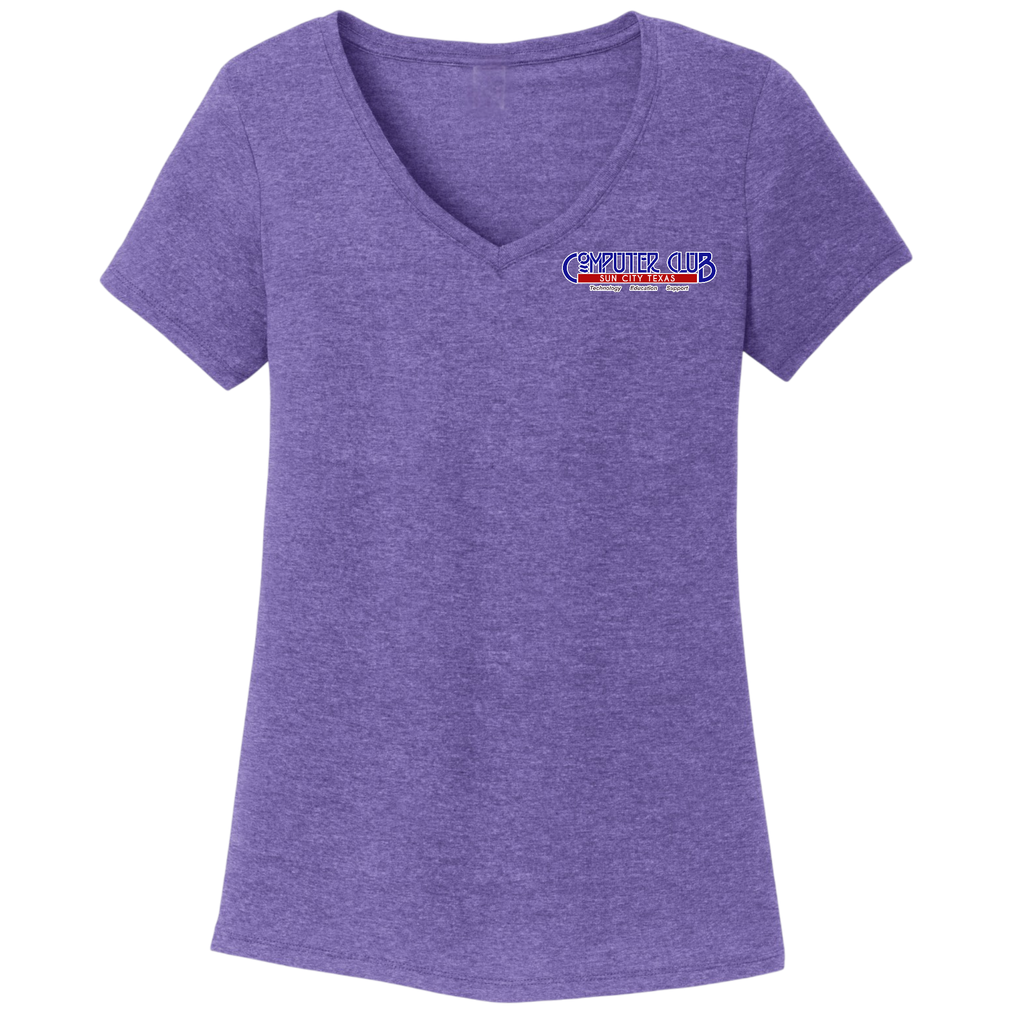 Computer Club Women's V-Neck T-Shirt Small Logo
