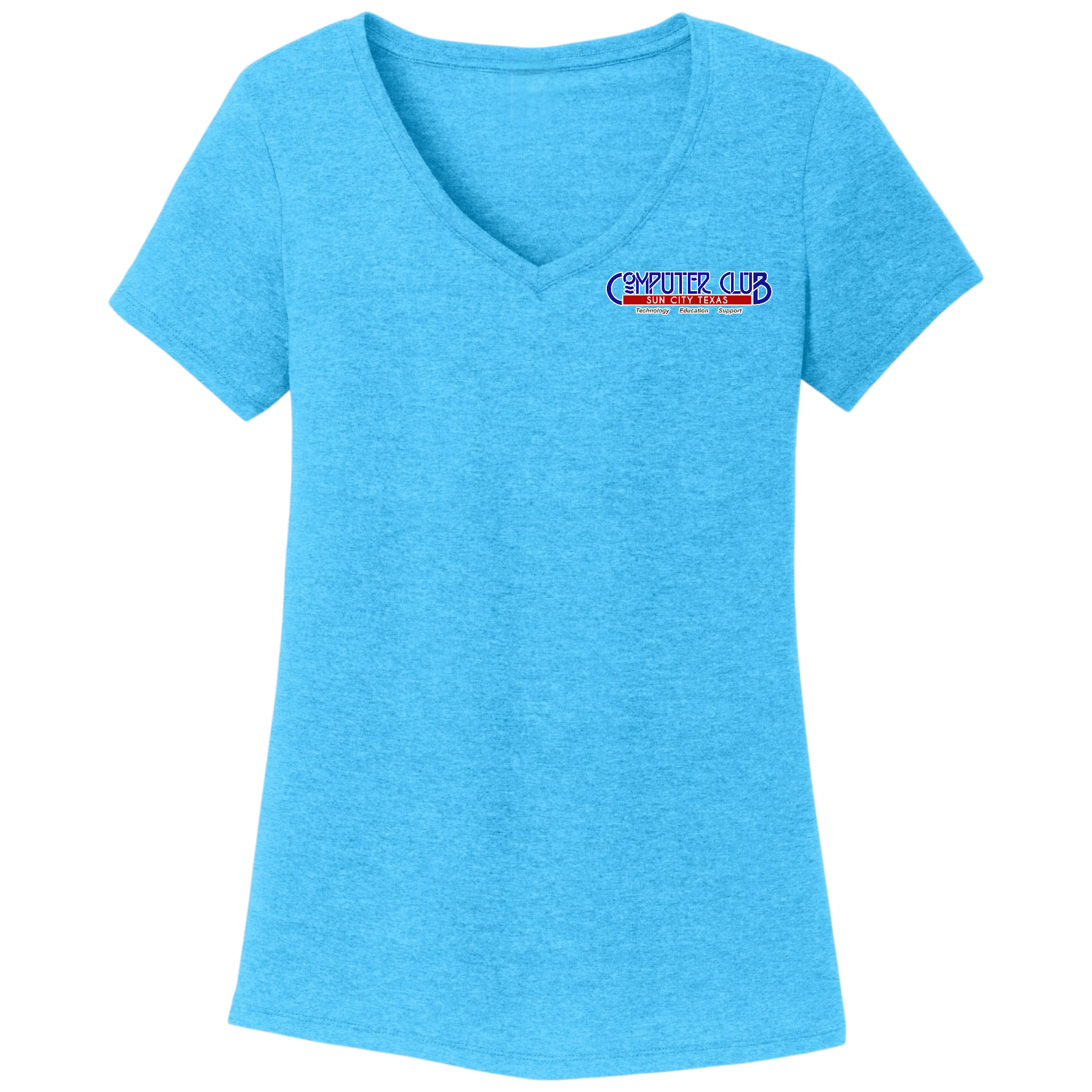 Computer Club Women's V-Neck T-Shirt Small Logo