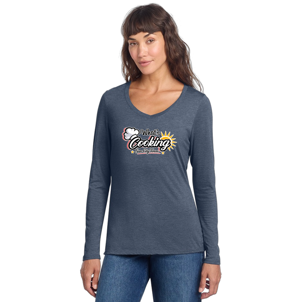Cooking Club Womens Long Sleeve T-Shirt Large Logo