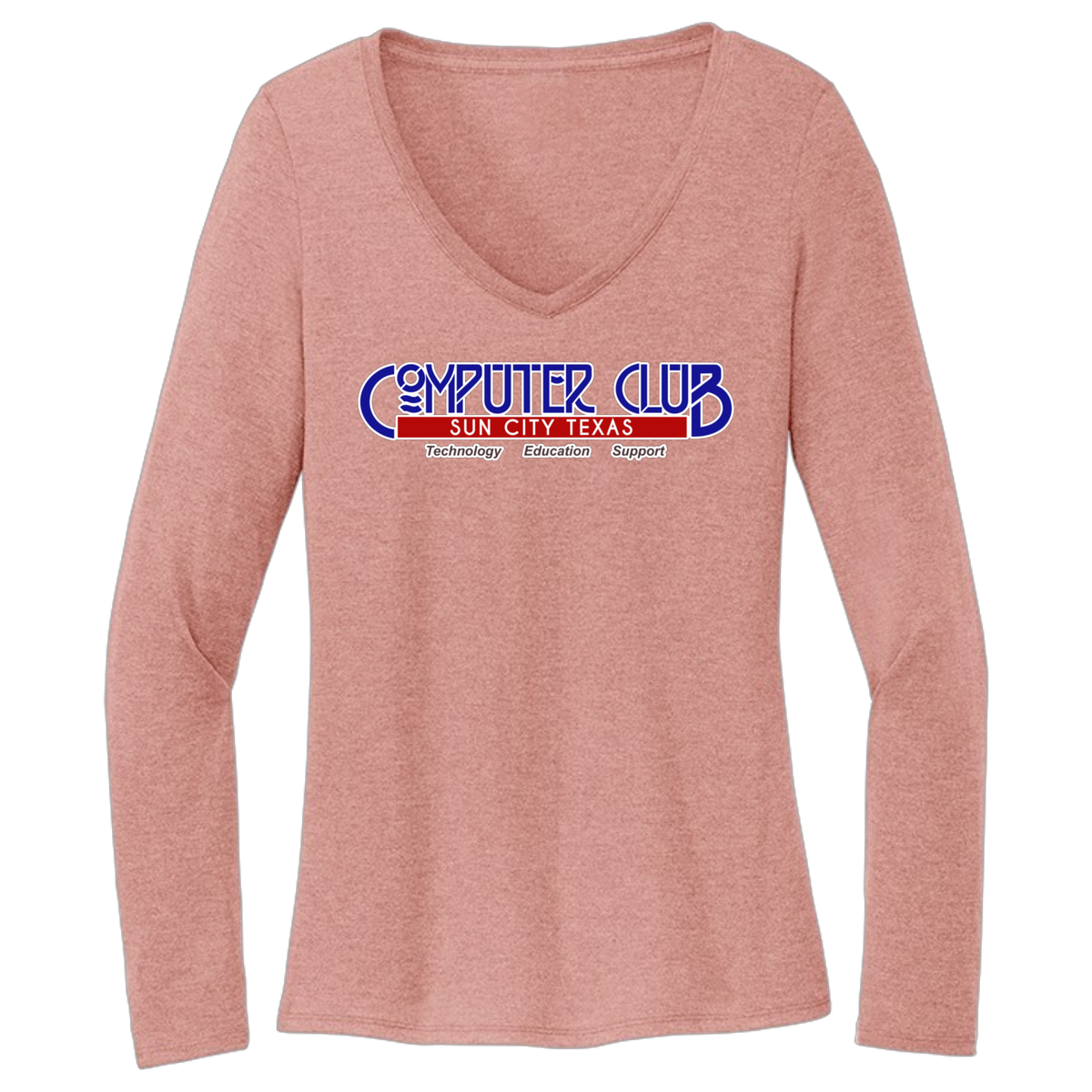 Computing Club Womens Long Sleeve T-Shirt Large Logo