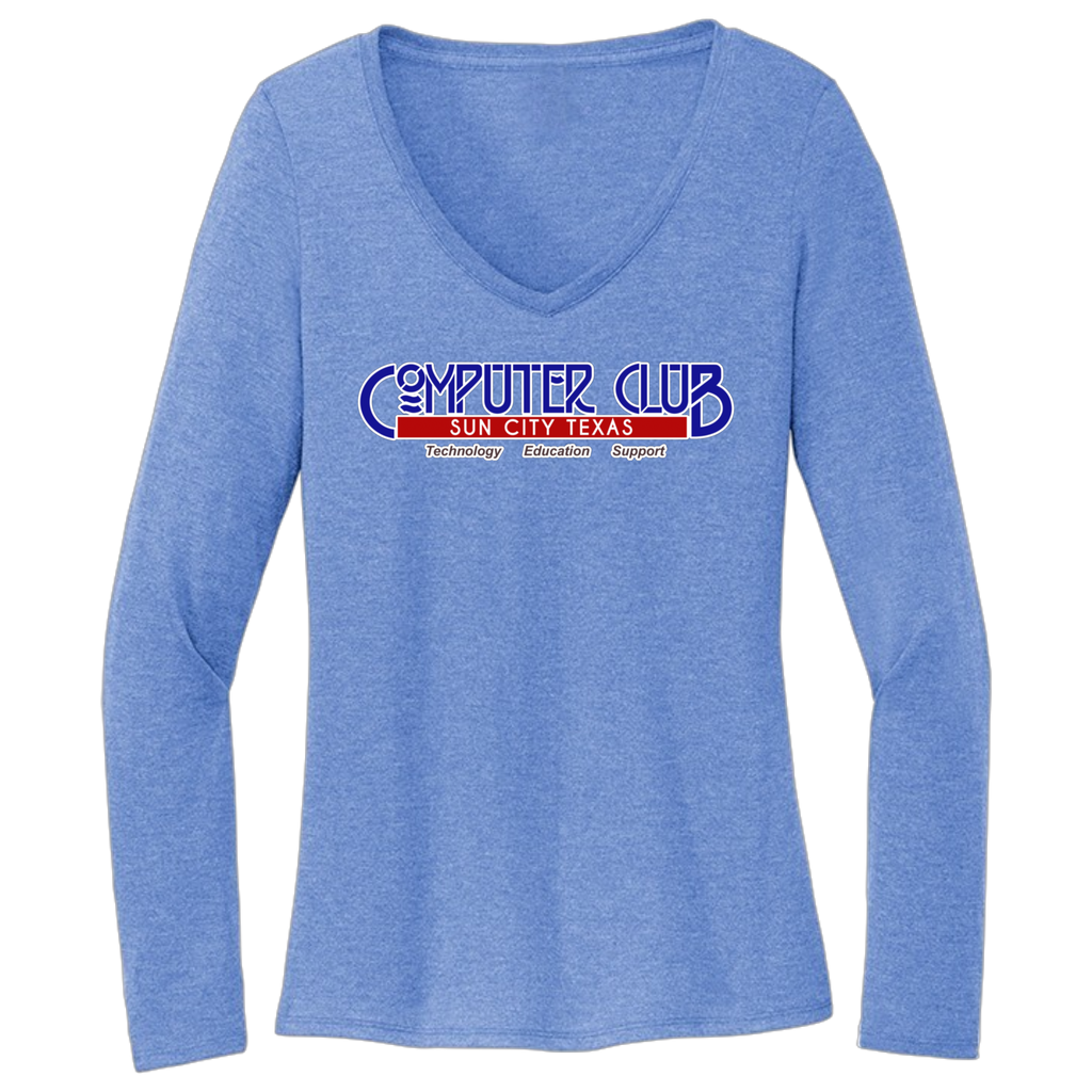 Computing Club Womens Long Sleeve T-Shirt Large Logo