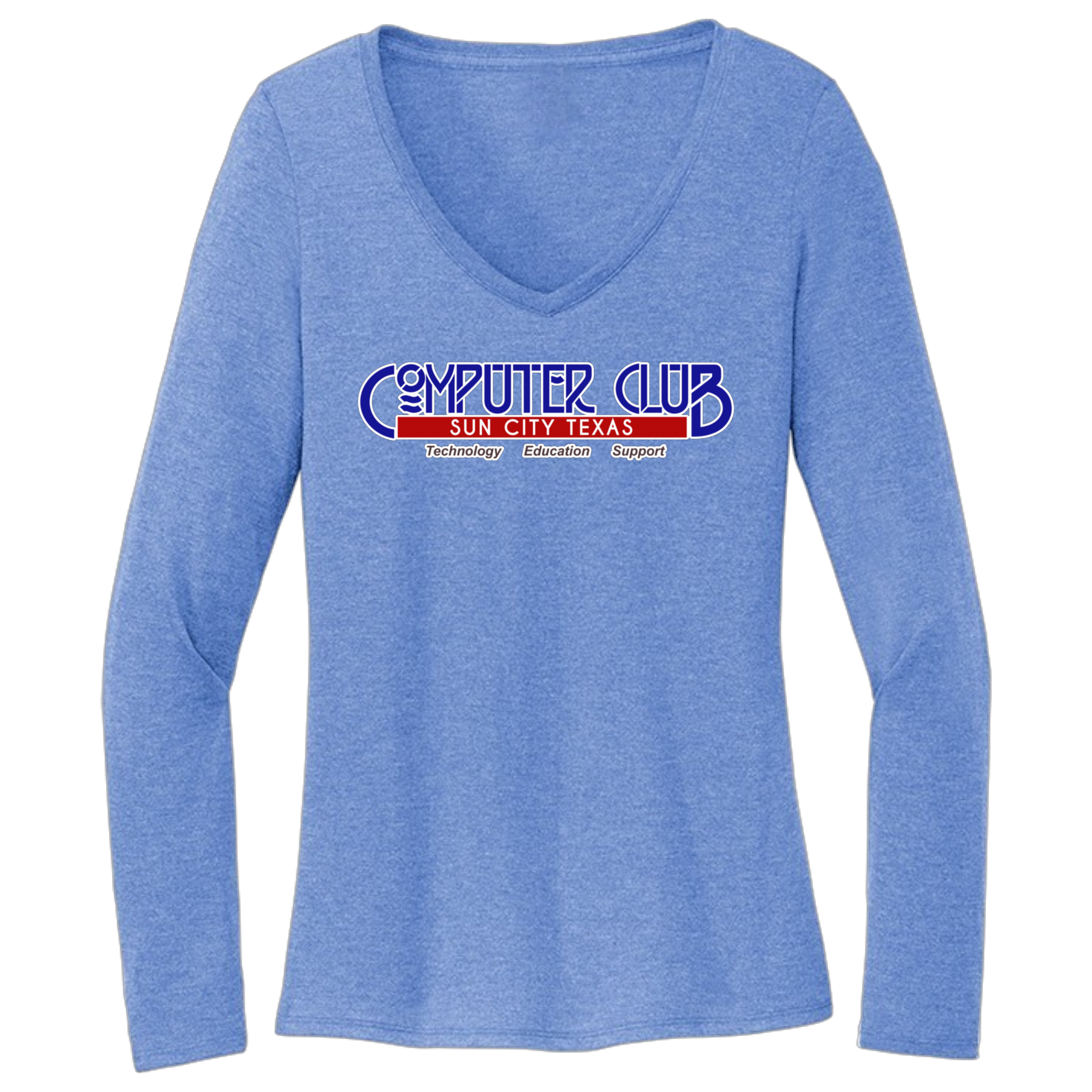 Computing Club Womens Long Sleeve T-Shirt Large Logo