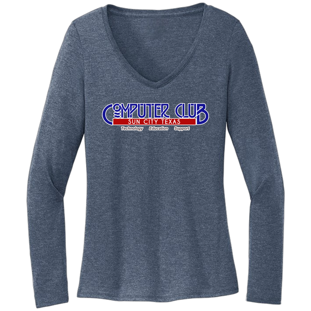Computing Club Womens Long Sleeve T-Shirt Large Logo