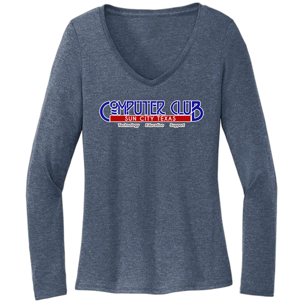 Computing Club Womens Long Sleeve T-Shirt Large Logo