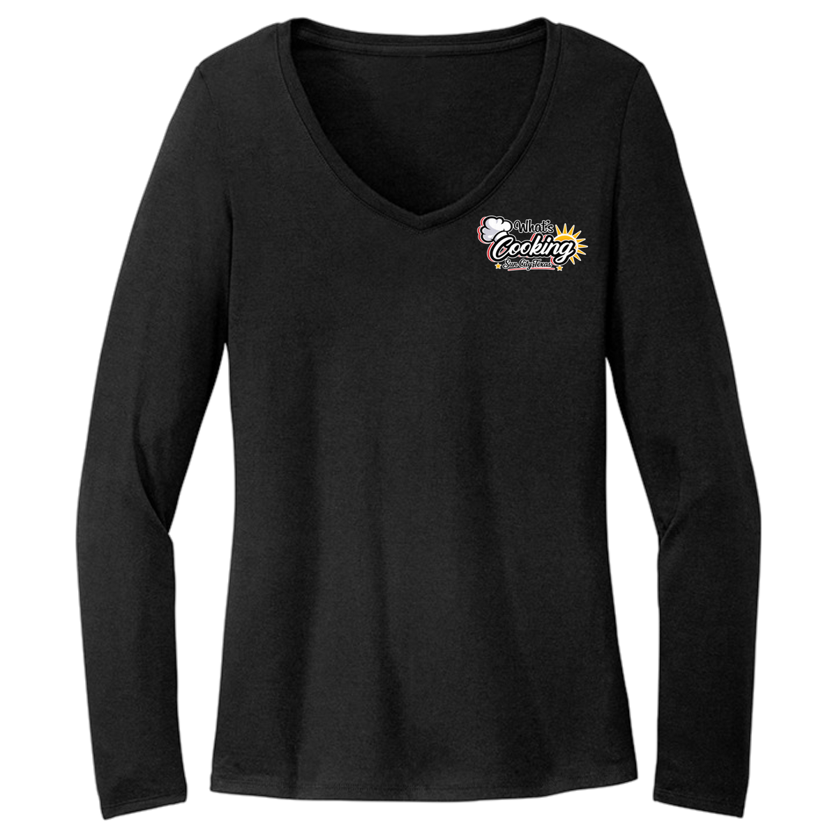 Cooking Club Womens Long Sleeve T-Shirt Small Logo