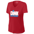 Dink Responsily Womens Short Sleeve V Neck Performance