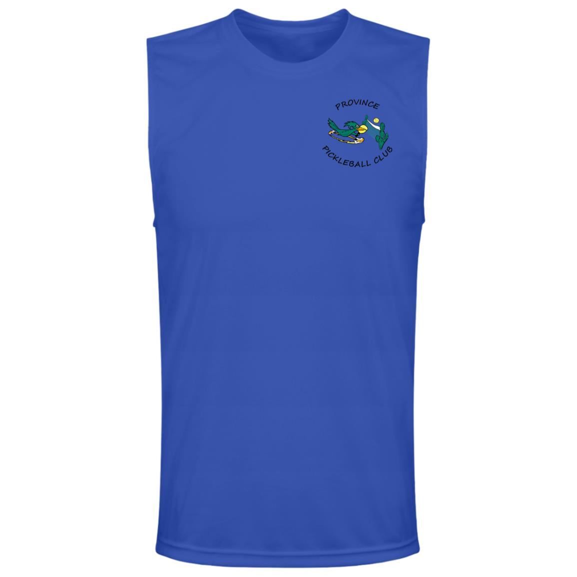 Province Mens Sleeveless Front and Back Logo