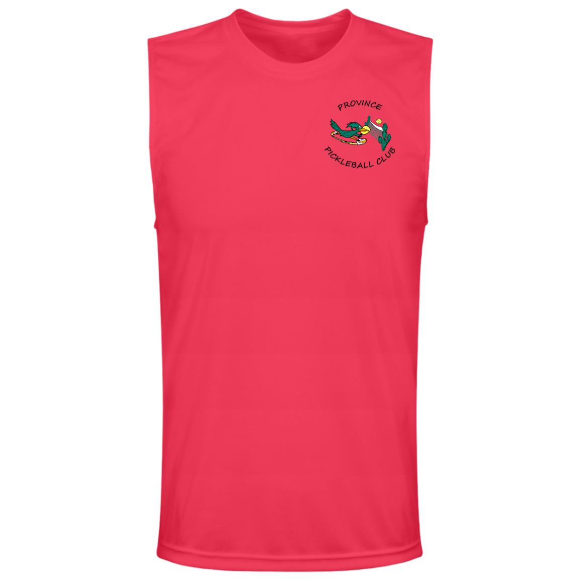 Province Mens Sleeveless Front and Back Logo