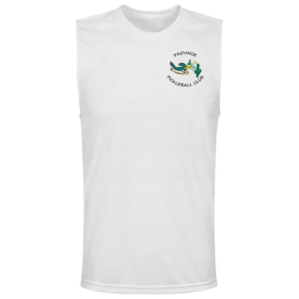 Province Mens Sleeveless Front and Back Logo