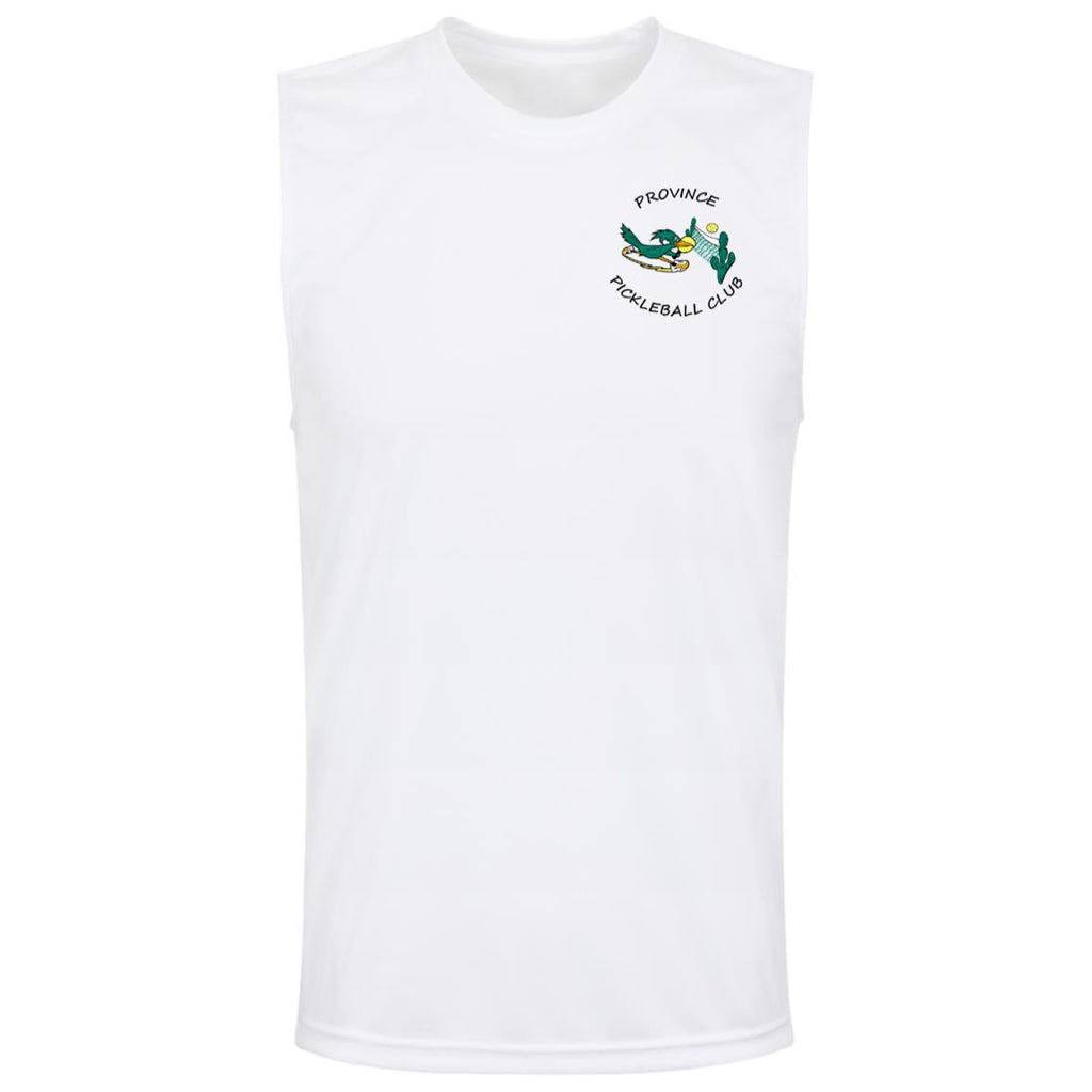 Province Mens Sleeveless Front and Back Logo