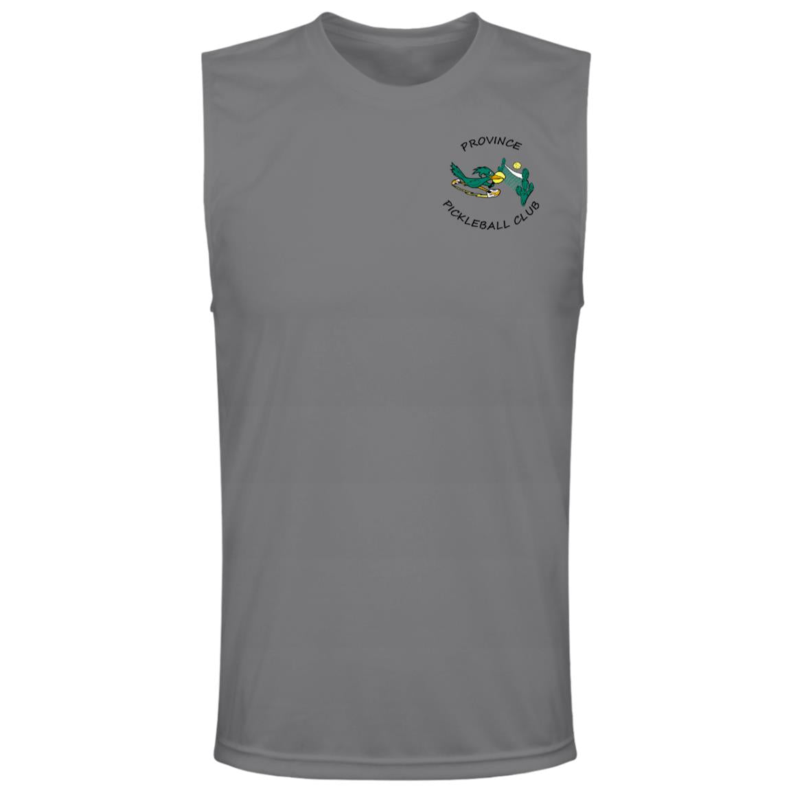 Province Mens Sleeveless Front and Back Logo