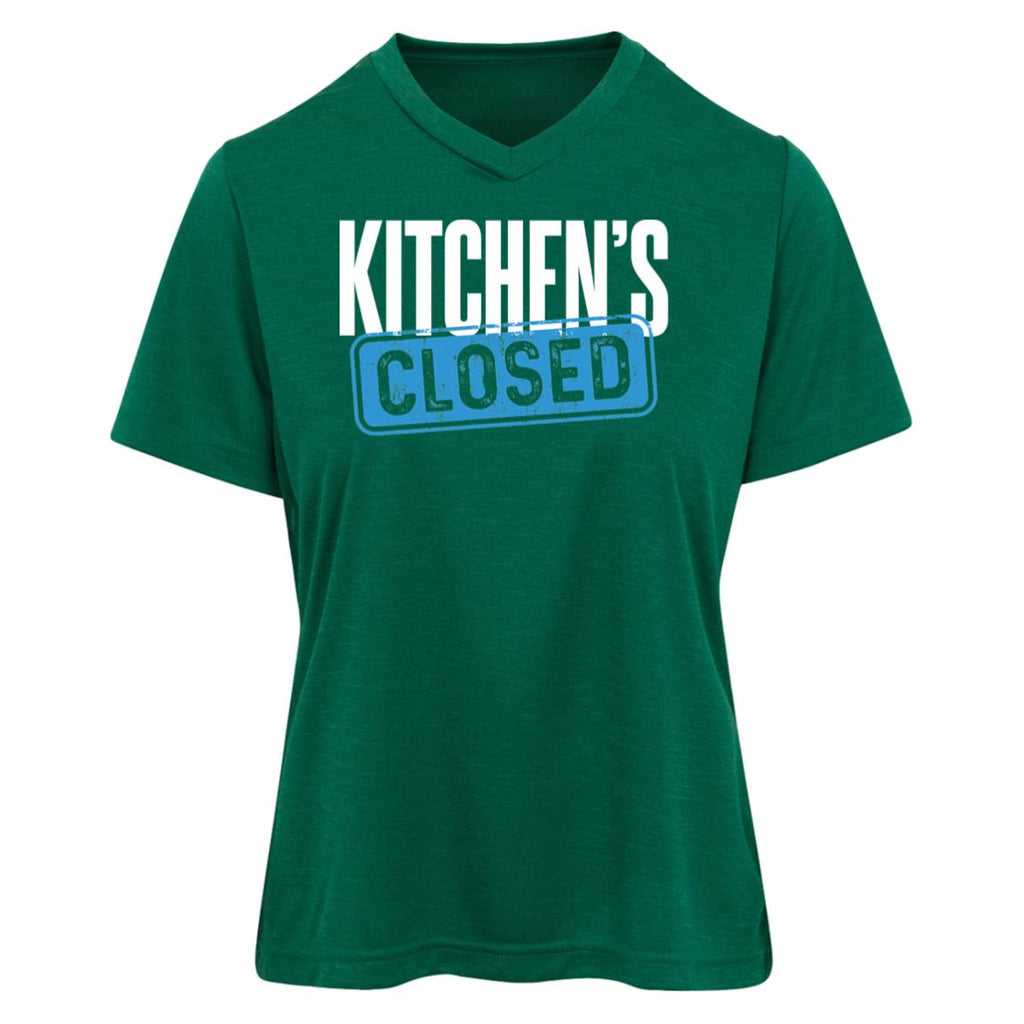 Womens Performance Kitchen Large Logo