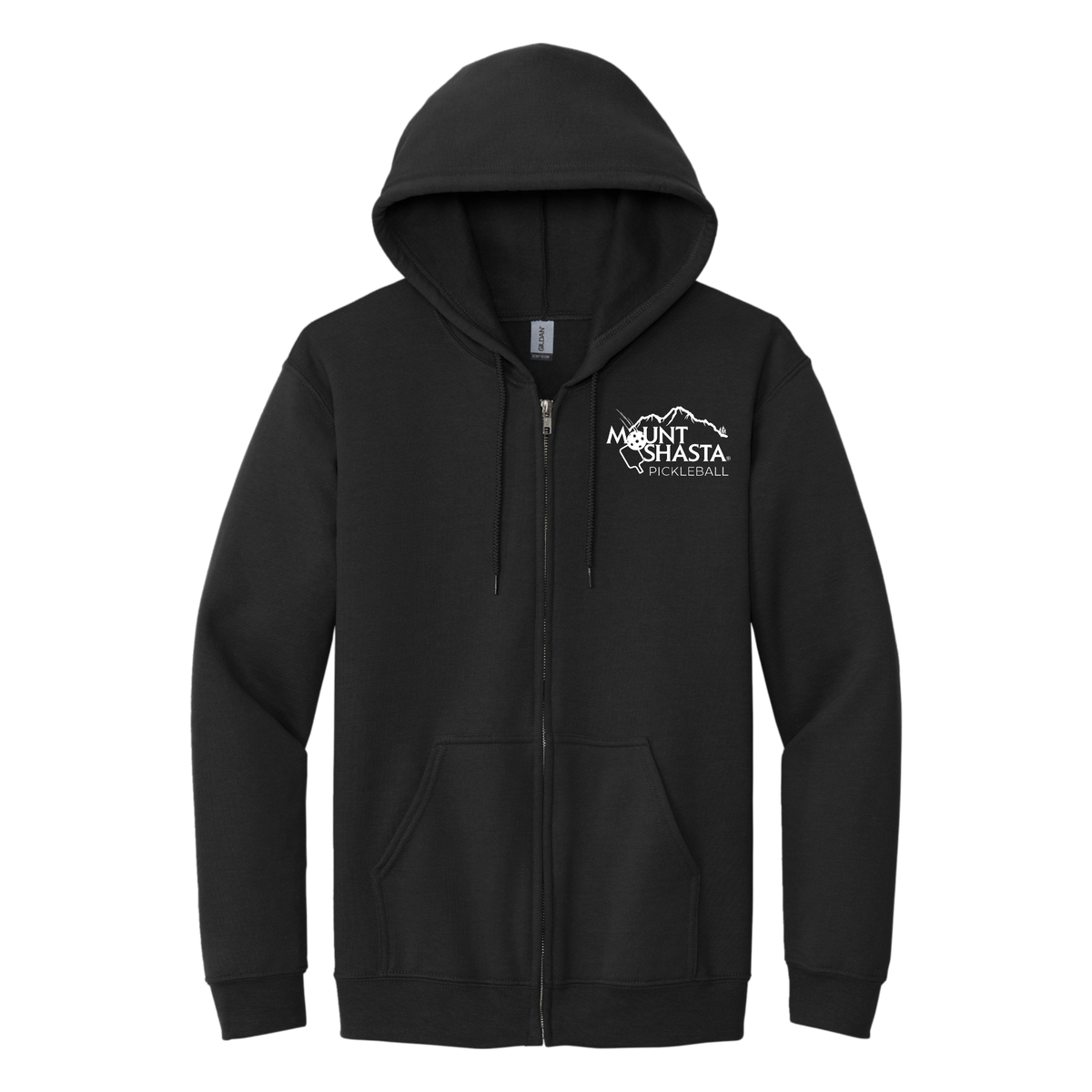 Shasta Unisex Full Zip Hoodie Main Logo