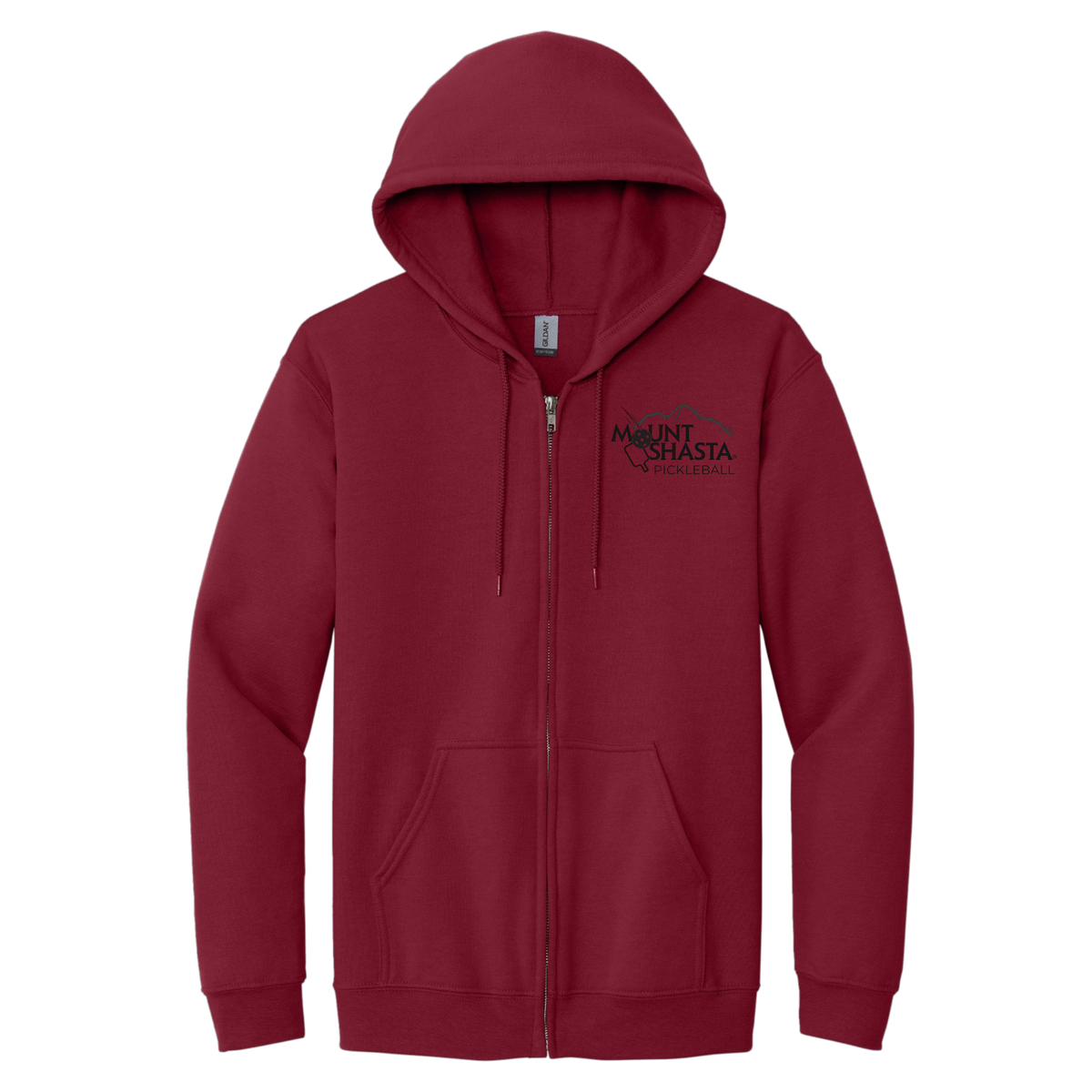 Shasta Unisex Full Zip Hoodie Main Logo