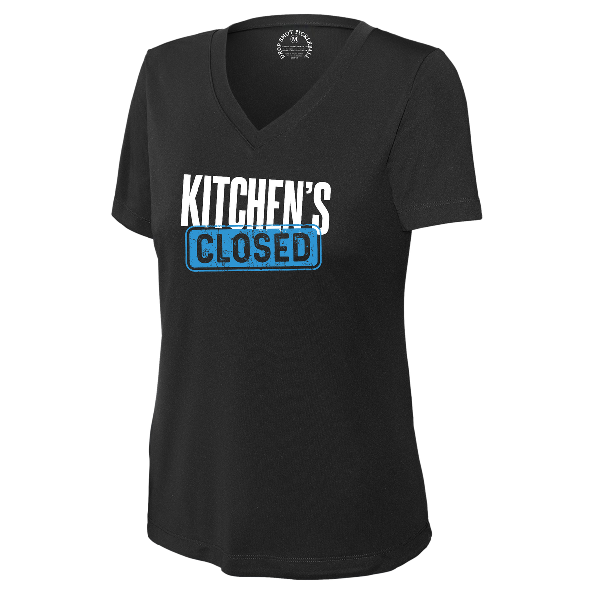 Kitchen Womens Short Sleeve V Neck Performance
